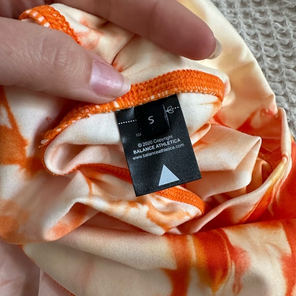 BARELY WORN Balance Athletica Leggings SM Orange - Picture 4 of 4